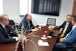 В Научном Центре Евразийской Интеграции состоялись переговоры Советника генерального директора Российско-Китайского Инвестиционного Фонда Регионального Развития Владимира Ремыги с совладельцами компании 'МаэстроВерде РР' Доминго Лианца и Джанлукой Болдини.